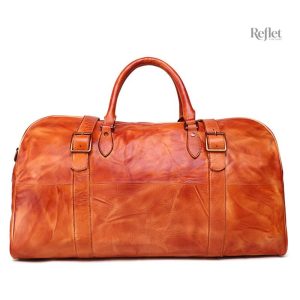 Sac de sport classique en cuir naturel