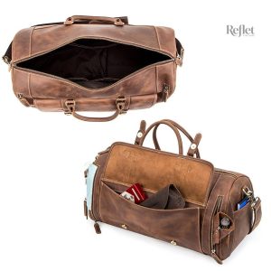 Sac de sport vintage en cuir pour un look unique