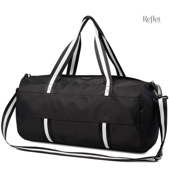 sac-de-sport-noir-vintage-1 Sac de sport noir vintage en toile robuste