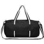 Sac de sport vintage noir avec bandoulière ajustable