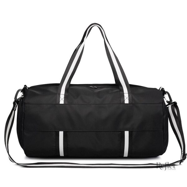 Sac de sport vintage noir avec bandoulière ajustable