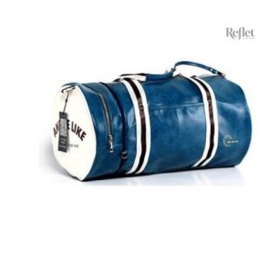 Sac de sport vintage bleu années 50-60