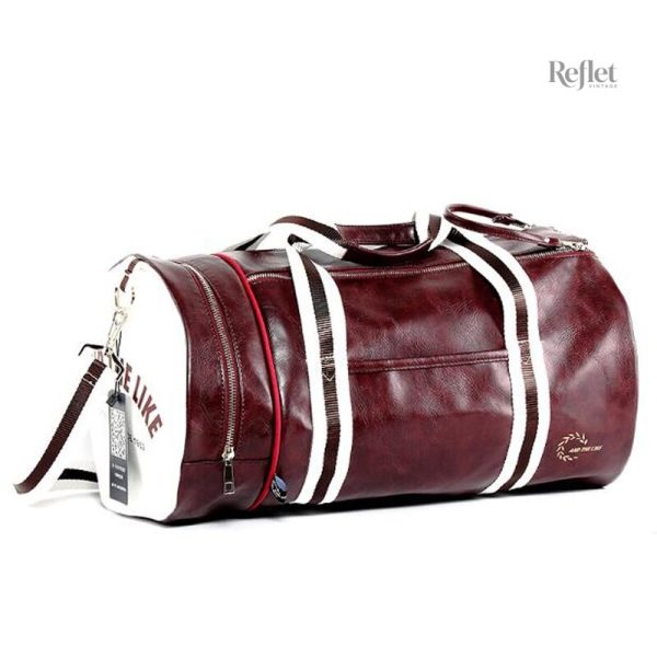 Élégant sac de sport bleu années 50-60