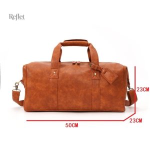 Sac de sport en cuir, mélange de mode et fonctionnalité vintage