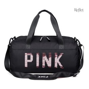 Sac de sport rose, look rétro et fonctionnel pour tous