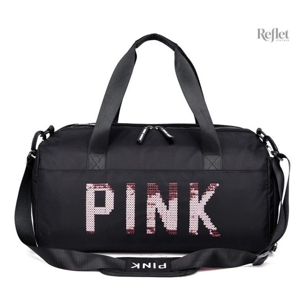 Sac de sport avec style vintage, couleur rose attrayante