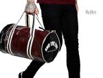 Sac de sport vintage rouge, léger et facile à porter