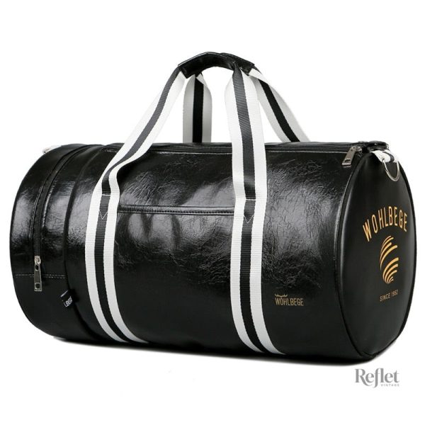 Sac de sport vintage en simili cuir