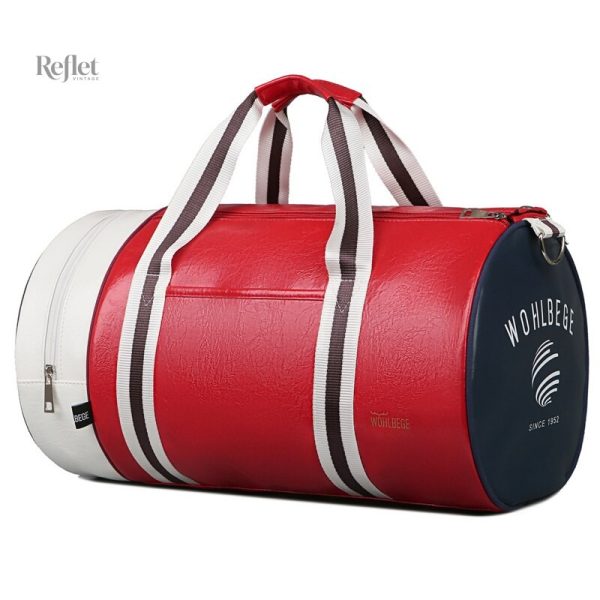 Sac de sport en simili, look classique
