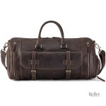 Sac de sport vintage avec finition cuir élégante