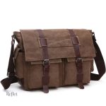 Sac pour appareil photo vintage en cuir véritable