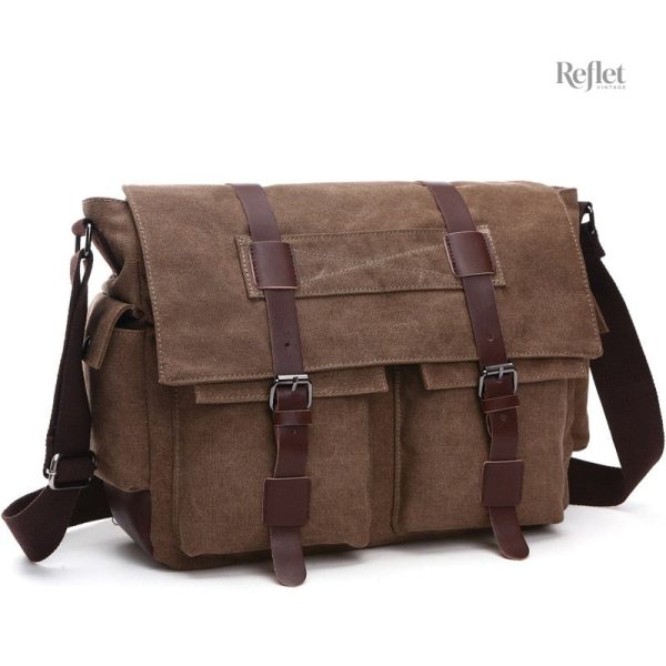 Sac photo rétro avec poches pratiques pour accessoires
