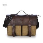 Accessoire photo vintage, sac en cuir élégant