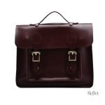 Cartable en cuir, design vintage, idéal pour le quotidien