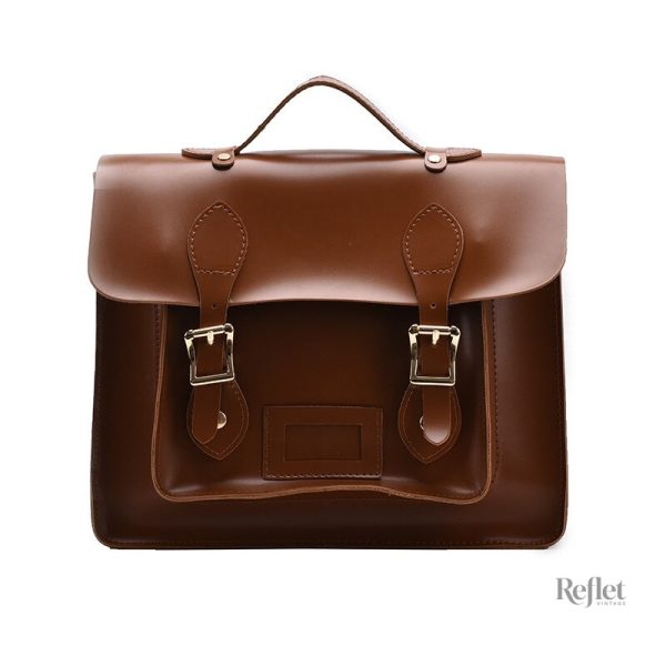 Cartable vintage, sac en cuir robuste pour un usage quotidien
