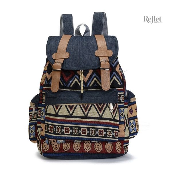 Sac à dos femme en denim, look vintage