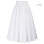 Jupe vintage à taille haute, inspiration années 50, look élégant