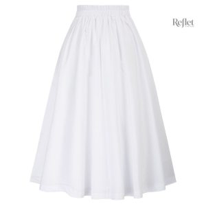 Jupe vintage à taille haute, inspiration années 50, look élégant