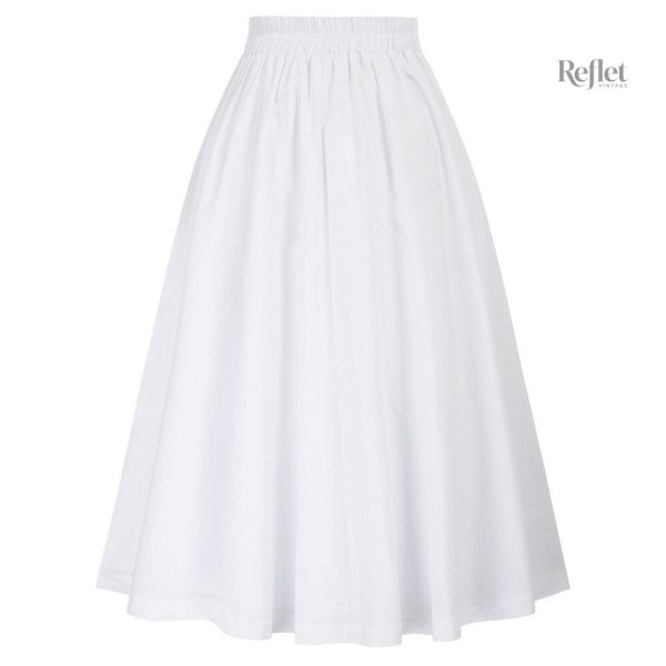 Jupe vintage à taille haute, inspiration années 50, look élégant