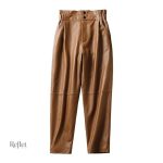 Vêtement féminin vintage, pantalon noir élégant et décontracté