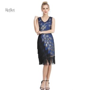 Robe style années 20 avec franges