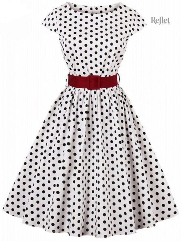 Robe style rétro, inspirée des années 50, tendance actuelle