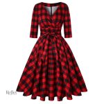 Robe vintage années 60 élégante et colorée