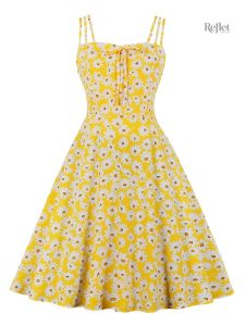 Style vintage de robe avec motifs classiques des années 30