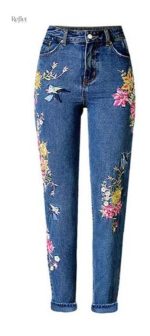 Pantalon vintage femme style décontracté