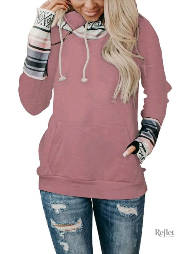 sweat vintage pour femme avec capuche