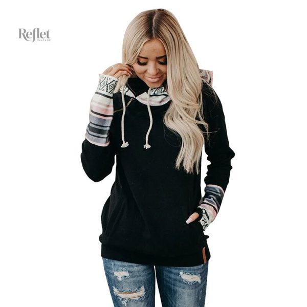sweat à capuche décontracté pour femme