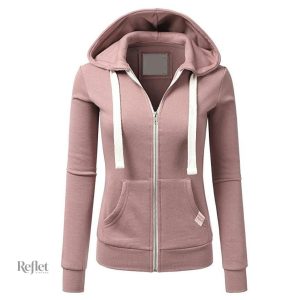 Sweat zippé vintage femme