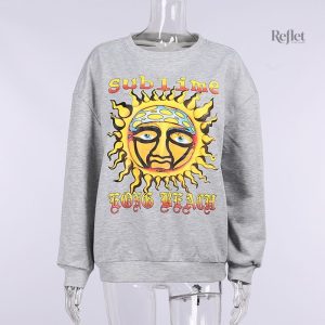 Sweat vintage femme avec design rétro