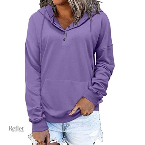 Sweat-shirt femme au charme vintage des années 60