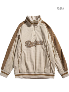 Pull vintage à zip avec design classique pour homme