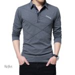 T-shirt homme vintage avec col élégant et style décontracté