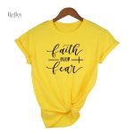 T-shirt femme blanc à col rond