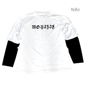 T-shirt vintage femme blanc coupe large
