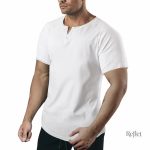 T-shirt vintage blanc pour homme, style décontracté