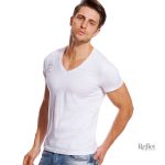 T-shirt homme col V inspiré du vintage américain