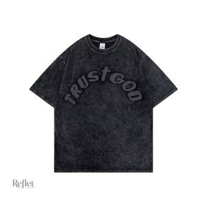 T-shirt délavé vintage pour homme