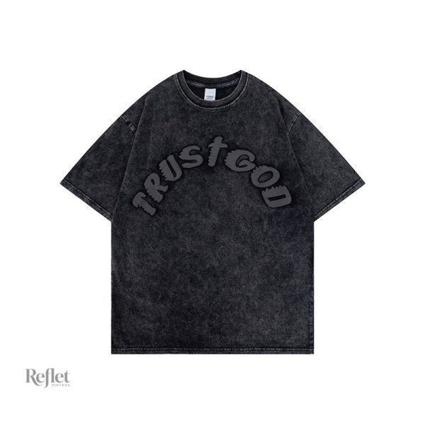 T-shirt délavé vintage pour homme