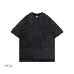 T-shirt homme style vintage, effet délavé