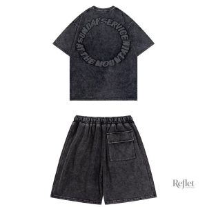 Haut délavé pour homme au look rétro