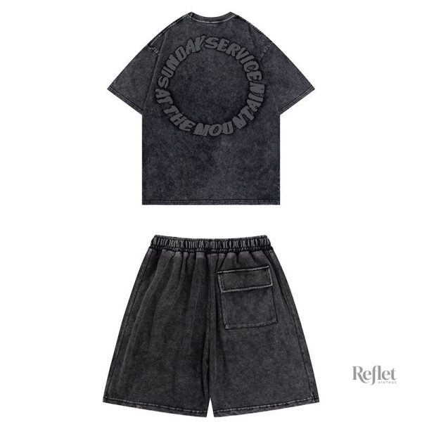 Haut délavé pour homme au look rétro