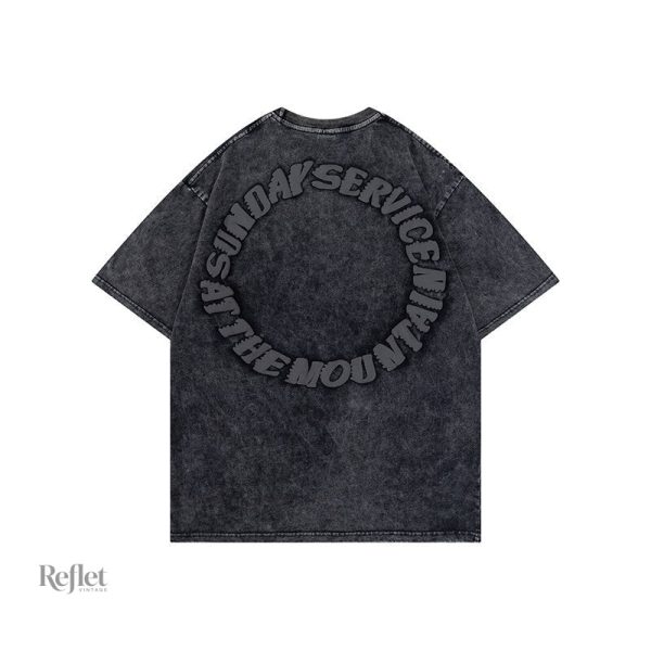 T-shirt homme au design vintage et délavé
