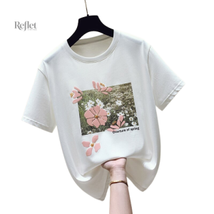 T-shirt vintage femme avec motif original tendance