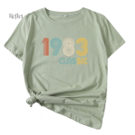 T-shirt vintage femme avril 1983