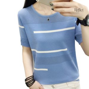 T-shirt femme vintage à manches courtes