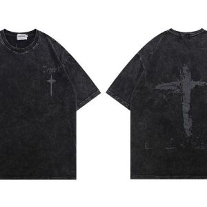 T-shirt Gothic vintage pour homme en style rétro